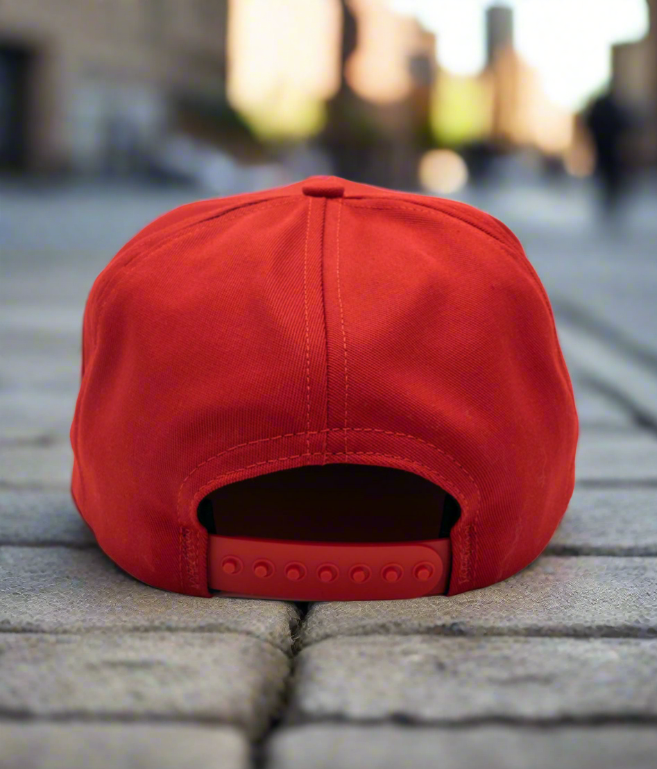 SCHOTTNYC RED HAT WITH LABEL EMBROIDERY