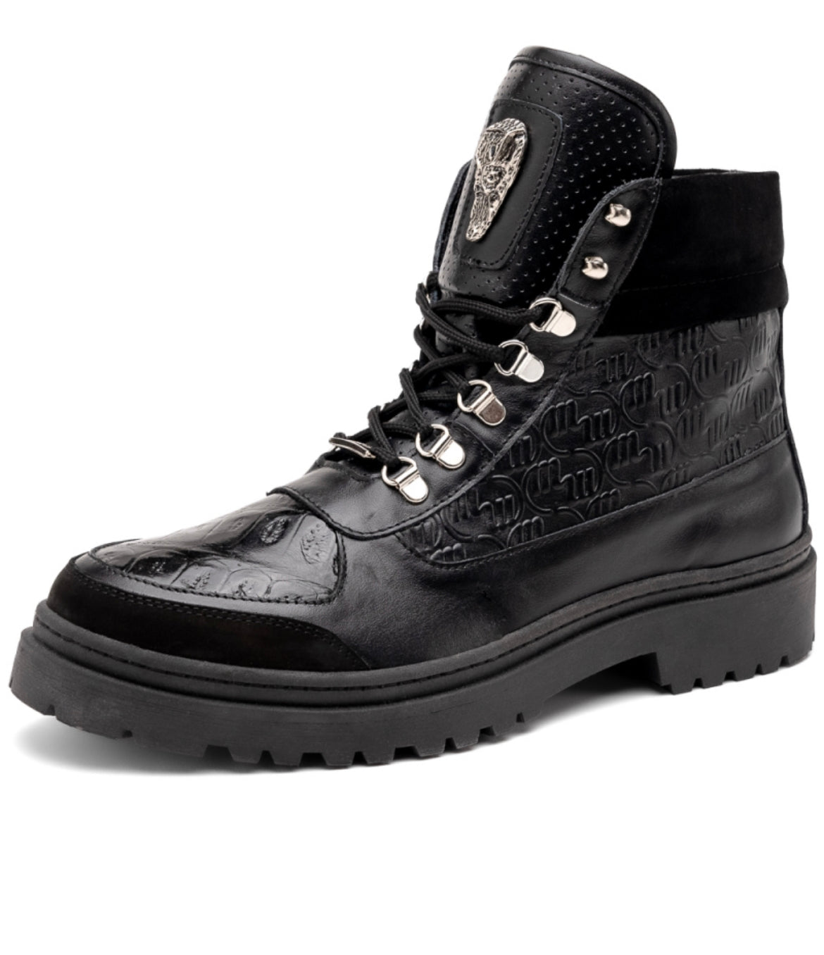 Mauri NABUK/ NAPPA/ BABY CROC BLK