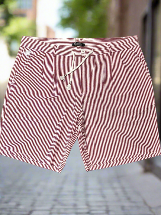Pink Pinstripes Shorts