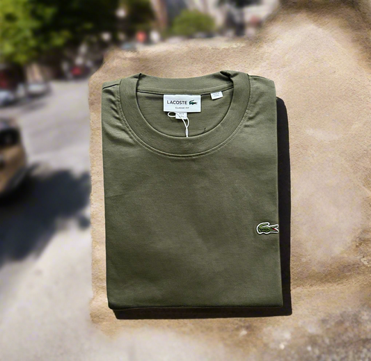 Green Lacoste Tee Shirt