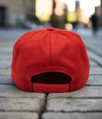 SCHOTTNYC RED HAT WITH LABEL EMBROIDERY